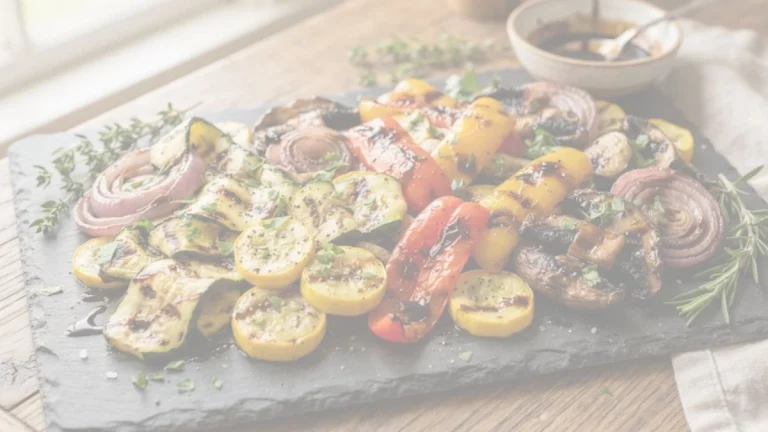 Grilled Summer Vegetable Platter with Balsamic Glaze