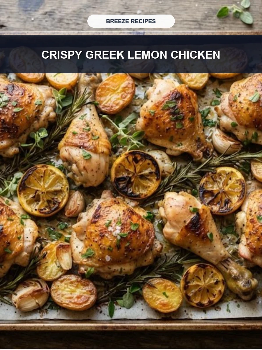 Pinterest 3:4 Pin - Sheet Pan Greek Lemon Herb Chicken & Potatoes